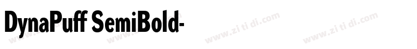 DynaPuff SemiBold字体转换
